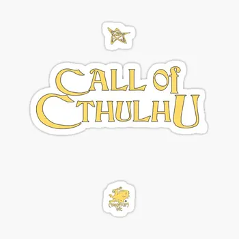 Златен логото на Call Of Cthulhu с логото на Elder 5ШТ, автомобилни стикери за хубава стая, хол, фон мотоциклет, детска забавна декорация.