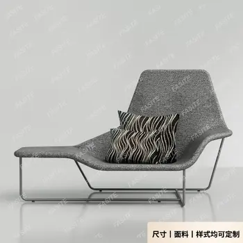 Индивидуален прост луксозен проба от кожа диван от фибростъкло, приемна за продажба, персонални стол за почивка lama lounge