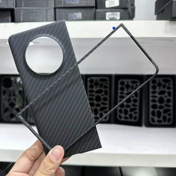 Калъф от 100% на този въглеродни влакна Kevar за Tecno Phantom V Fold Използване, лек за докосване, защитен калъф за вашия телефон, напълно погълнат