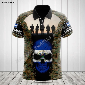 Камуфляжный Армейски Флаг Гватемала Подарък Опитни 3D Принт Cosplay За Мъжки Дрехи Риза Поло Тениски Топ Тениска С Къс Ръкав Дишаща