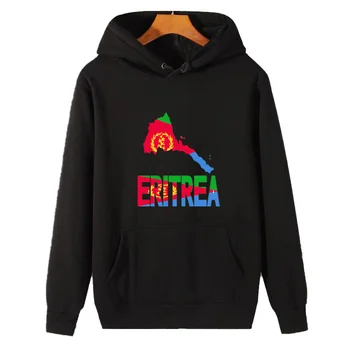 Карта Eritreans Эритрейский флаг Африка Ретро графични блузи С качулка, дебел пуловер hoody с качулка памучен руното hoody Мъжки спортни дрехи