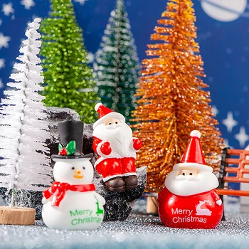 Коледна украса от смола, Статуята на Дядо Коледа, Снежен човек, Коледна Новост, Коледна украса за дома, Подарък за Нова Година