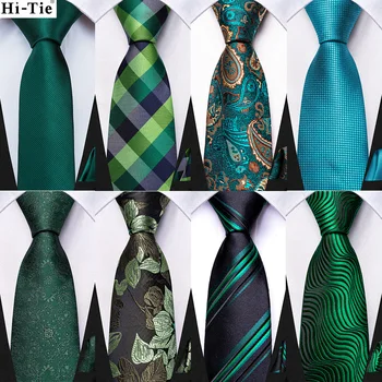 Копринена вратовръзка за момчетата Hi-Вратовръзка за деца бирюзово-зелен цвят, с Пейсли, луксозен дизайнерски детски вратовръзката е ръчна изработка с дължина 120 см и ширина 6 см, модерен студентски вратовръзка
