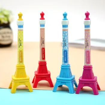 Корейската версия на 24ШТ чудесна Парижката кула малка прясна химикалка писалка мультяшные студентски канцеларски материали 0,7 мм