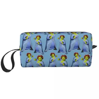 Косметичка с шарките на Шрек Дамски модни косметичка голям капацитет за грим, козметични чанти за съхранение на тоалетни принадлежности Dopp Kit Case Box Подаръци
