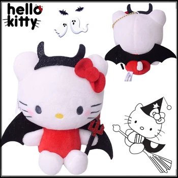 Кукла на Hello Kitty Аниме Ключодържател Kawaii Женски Раница Окачване на Ключодържателя с ключовете от колата Ключодържател Дамски бижута Подарък за рождения Ден на Хелоуин