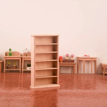 Куклена къща в миниатюра 1:12, лавица за книги, модел книжен шкаф, Шкаф за съхранение, декорация, мебели, декор, играчки