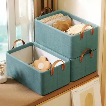 Кутия за съхранение, компактен сгъваем органайзер за съхранение на дрехи с голям капацитет За шкаф, рафт в килера, Органайзер за дрехи