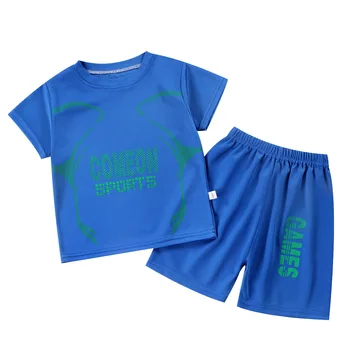 Летни Бебешки Комплекти спортна форма за баскетбол, Тениска с къси ръкави За момчета и момичета, Топ и къси Панталони с копчета, Бебешки Дрехи в стил Хип-хоп