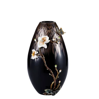 Луксозен саксия в китайски стил, на традиционното эмалевое изкуството, ръчно изработени вази за украса на дома