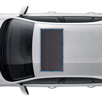 Люк на покрива, козирка, мрежа за люка в покрива на колата, защитен калъф за покрива на автомобила, 40 X 26 см, мрежа за люк на покрива за къмпинг с преспиване, черен