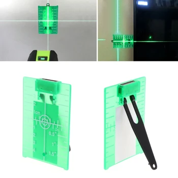 Магнитна зелена табела-цел за бутам лазерни нивелира-далекомер с кръстосана линия