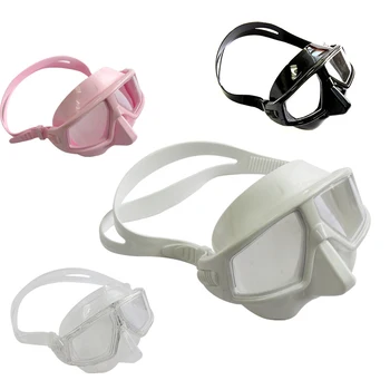 Маска за гмуркане за възрастни, Регулируеми Силиконови очила за свободното гмуркане, Спасителна маска за гмуркане, водоустойчив фарове за очила за плуване