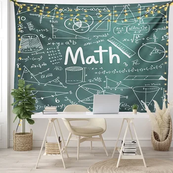 Математическо уравнение, Гоблени, Математическа формула, Гоблени за деца, момчета, момичета, студенти, учебни гоблени, интериор на детска стая