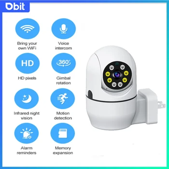 Мини камера DBIT A11 Wifi Умен Дом PTZ Уеб камера IP камера за видеонаблюдение LED за Нощно виждане следи бебето за Видеонаблюдение