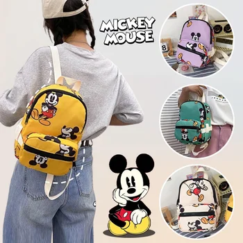 Мини-раница Disney Mickey, Дамски холщовая многофункционална чанта през рамо, женствена чанта за телефон, модерна чанта през рамо, чанти-незабавни посланици