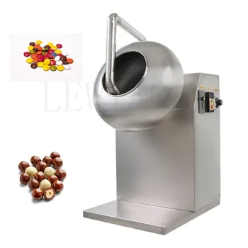 Многофункционална машина за нанасяне на покритие върху шоколад, бадеми, лешници, машина за нанасяне на покритие върху арахисовый захар, захарни