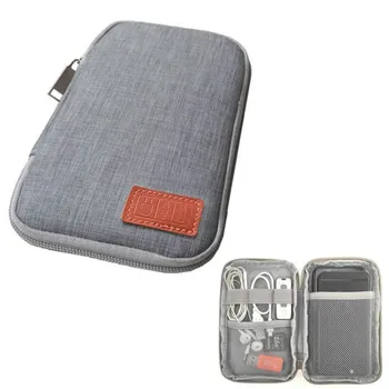 Многофункционални пътни чанти за съхранение, Оксфорд портативен захранващ блок, U-образно диск, чанти-организаторите, USB-кабел, слушалки, чанта за карти, чанта за съхранение.