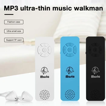 Модерен MP3 Студентски Спортен Музикален плейър за джогинг Walkman Ультратонкая поставяне на карти Функцията на високоговорителя Поддръжка на MP3 плеър