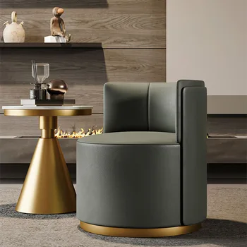 Модерен диван-стол Луксозна Дизайнерска дрешник Релакс Метална Табуретка Салон за медитация Тоалетка Nordic Fauteuils De Salon Home Decor