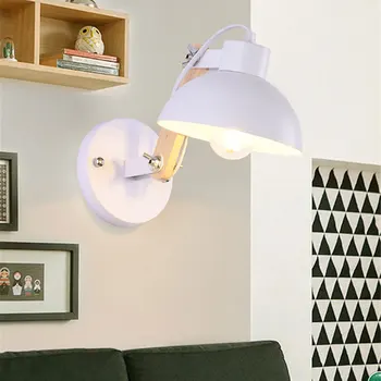 Модерен стенен лампа Nordic LED Договорна Оригиналност Стенни лампи Коридор, Кабинет, Спалня Таблата Желязо Произведения на дърво Телескопична