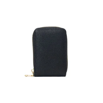Модерна дамска чанта за карти с шарени личи, мультикарточный скоба голям капацитет за промяна на кредитна карта, функция визитка в едно устройство