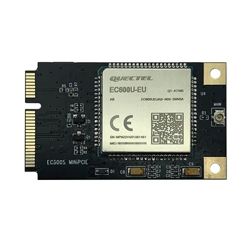 Модул Quectel EC600U-EU LTE Cat1 MINI PCIE за аналогови аудио WiFi Bluetooth в обхват на сканиране B1/B2 региона EMEA APAC/3/5/7/8/20/28/ B38/40/41