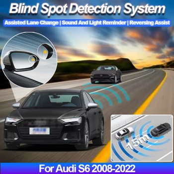 Мониторинг на Слепи Зони за Audi S6 2008-2022 BSD BSA БСМ Система на Радар за Откриване на Микровълновата, Сензор Асистент за безопасно Шофиране