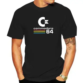 Мъжки тениски Commodore 64, реколта тениска от 100% памук, който е кръгъл отвор, ризи с къс ръкав, летни дрехи