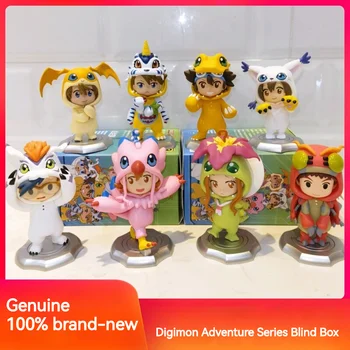 Нов Приключенски Сериал Bandai Digimon Blind Box Играчка Кукла Kawai Аниме Фигурка Агумон Габумон Патамон Тейлмон Подарък За Деца