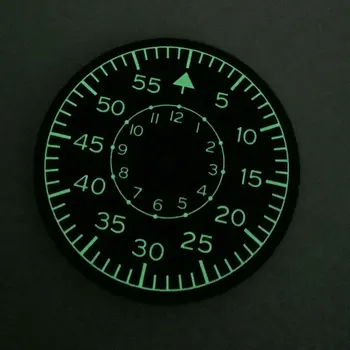 Нов черен циферблат часа Nologo с покритие 35,5 мм, подходящ за MIYOTA 8215 Механизъм за самостоятелно ликвидация