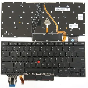 Новата Американска Клавиатура С Подсветка За лаптоп Lenovo Thinkpad X1 Carbon 7th Gen X1C 2019 SN20R55563 Type 20QD 20QE 20R1 20R2 Английски