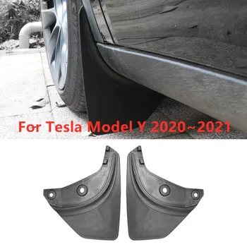 Нови Калници Преден Заден Колела 4шт. Калник На Задно Колело Крило Калник На Задно Колело Калник На Задно Колело Калници За Tesla Model Y 2020 ~ 2021