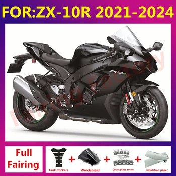Нови комплекти обтекателей за мотоциклети ABS, подходящи за ZX-10R ZX10R zx 10r 2021 2022 2023 21 22 23 Автомобил пълен комплект обтекателей zxmt комплект черен