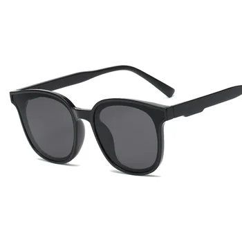 Нови слънчеви очила в стил хип-хоп с овална форма Street Shot, Корейската версия тенденцията на слънчеви очила за мъже и жени, мрежести червени очила