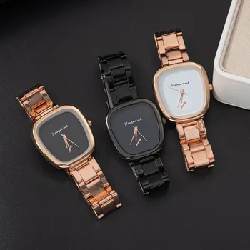 Новите модерни кварцови часовници за жени, ръчен часовник, гривна, под формата на бъчва вино от неръждаема стомана, дамски часовници, часовници
