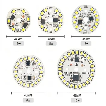 Носи етикет за услугата лампа led SMD лампа Чиния Кръгла модул Плоча източник на светлина за лампи ac 220 В Led лампа с чип Led прожектор