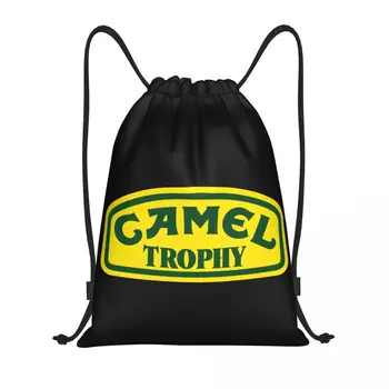 Обичай Camel Trophy Логото на Drawstring Раница, Чанта Мъже, Жени Лек Фитнес Зала Спортна Раница Торби за Тренировки