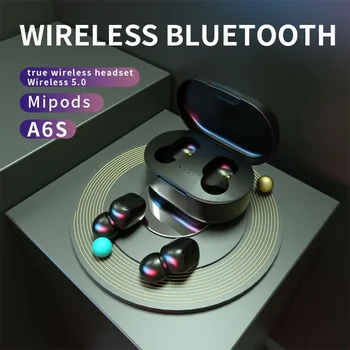 Оригиналната Безжична Bluetooth слушалка A6S TWS 5,0 Bluetooth Слушалки Sport Inear ушите с Микрофон за Xiaomi Iphone Lenovo