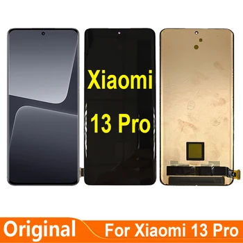 Оригиналът е за Xiaomi 13 Pro 2210132G 2210132C 2211133C 2211133G LCD сензорен дисплей и цифров преобразувател в събирането на