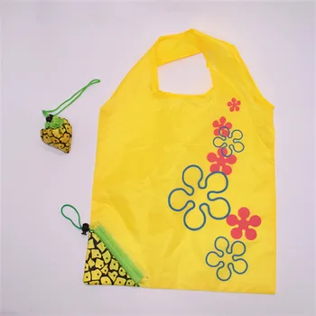 Печат на плодове Сгъваема Множество Пазарска чанта Зелена Продуктова чанта-Тоут Удобна чанта за съхранение с голям капацитет