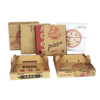 Подгонянная цена ProductFactory Висококачествено изработени по поръчка биоразлагаемая кутия за пица обемна картонена кутия за пица