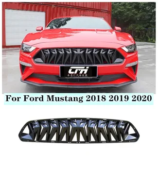 Подходящ За Ford Mustang 2015 2016 2017 2018 2019 2020 2021 2022 Висококачествена ABS Черна Мрежа Решетка Състезателни Решетки