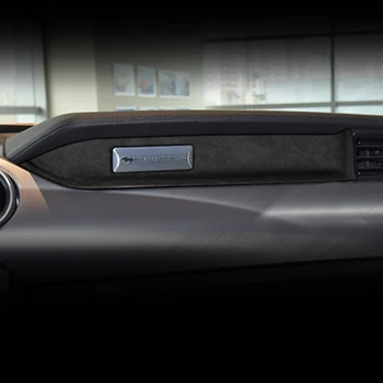 Подходящ за Ford Mustang 2015-2023 LHD велур Централната конзола на автомобила инструментално табло Декоративна тапицерия автоаксесоари
