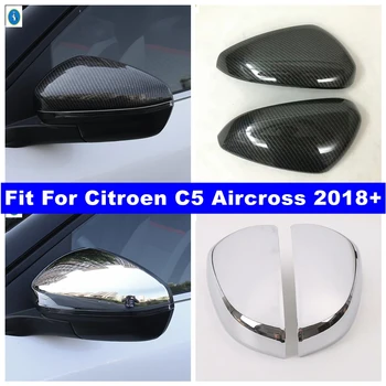 Покритие крилото огледала за обратно виждане за Citroen C5 Aircross 2018 - 2022 Аксесоари хром/карбон