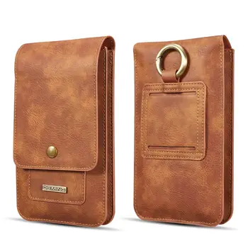 Портфейл за мобилен телефон кожен калъф за портфейла за карти чанта за мобилен телефон външна поясная чанта подвесная чанта