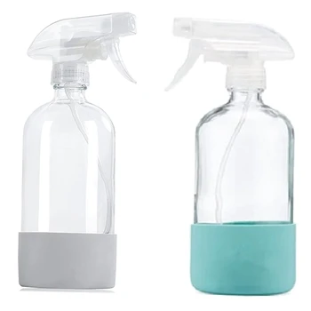 Празна бутилка за еднократна употреба С силиконови облицовки за перилни препарати, спрей бутилка с вода