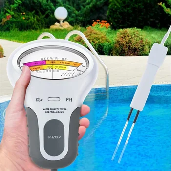Преносим Цифров Монитор PH Тестер вода Измервателен Комплект за анализ на Хлор В басейна Тестер за Качеството и Чистотата на водата