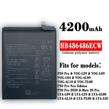  Преносимото Батерия HB486486ECW за Huawei P30 Pro Mate20 Pro Капитан 20 Pro Оригинални Батерии За мобилни Телефони 4200mAh + T ools
