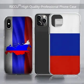 Прозрачен калъф за телефон с руски флага за iPhone 12 11 pro Mini XS MAX 8 7 6 6S Plus X SE 2020 Седалките